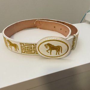 Hecho En Mexico Western Leather Belt, Size 38